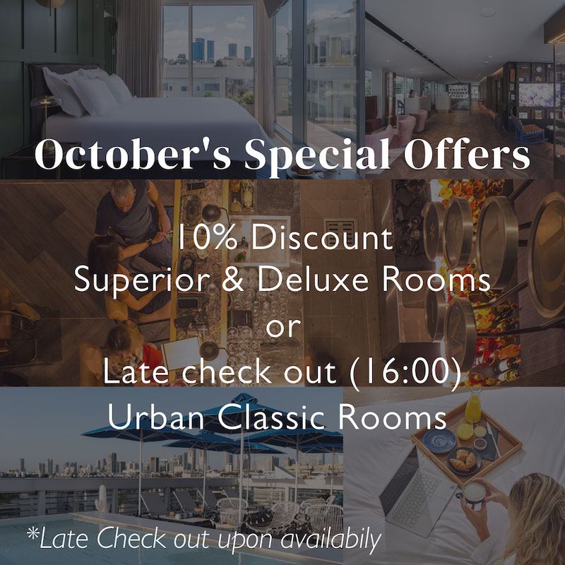 October Special Offers - 10% discount on Superior and Deluxe Rooms OR late checkout - click for more info and book online